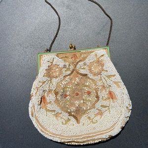 ANTIQUE BEADED EVENING BAG